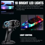 Jucarii, Copii si Bebe - Jucarii si jocuri - Vehicule si jucarii cu telecomanda - Barci cu telecomanda - Barca cu telecomanda iUni HJ821, RC High-Speed Boat, Viteza 15 km/h, 2.4GHz, White - Infinity.ro