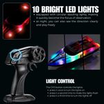 Jucarii, Copii si Bebe - Jucarii si jocuri - Vehicule si jucarii cu telecomanda - Barci cu telecomanda - Barca cu telecomanda iUni HJ821, RC High-Speed Boat, Viteza 15 km/h, 2.4GHz, Red - Infinity.ro