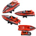 Jucarii, Copii si Bebe - Jucarii si jocuri - Vehicule si jucarii cu telecomanda - Barci cu telecomanda - Barca cu telecomanda iUni HJ821, RC High-Speed Boat, Viteza 15 km/h, 2.4GHz, Red - Infinity.ro