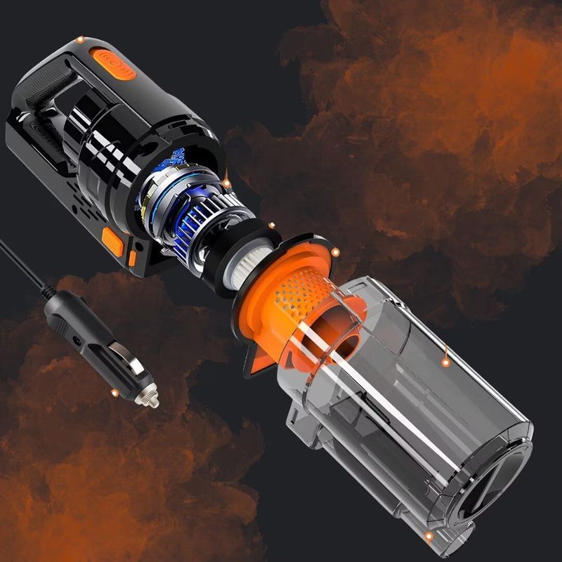 Auto si Moto - Intretinere auto - Aspiratoare auto - Aspirator Auto Renew Force cu Tehnologie Cyclone, Perie Turbo cu LED, Filtru HEPA, Alimentare Priza Auto 12V - Infinity.ro