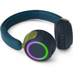TV, Audio-Video si Foto - Portabile audio - Casti audio - Casti pentru copii On-Ear PHILIPS TAK4200CT/00, Wireless, Bluetooth, Microfon, Lumini LED, Turcoaz - Infinity.ro