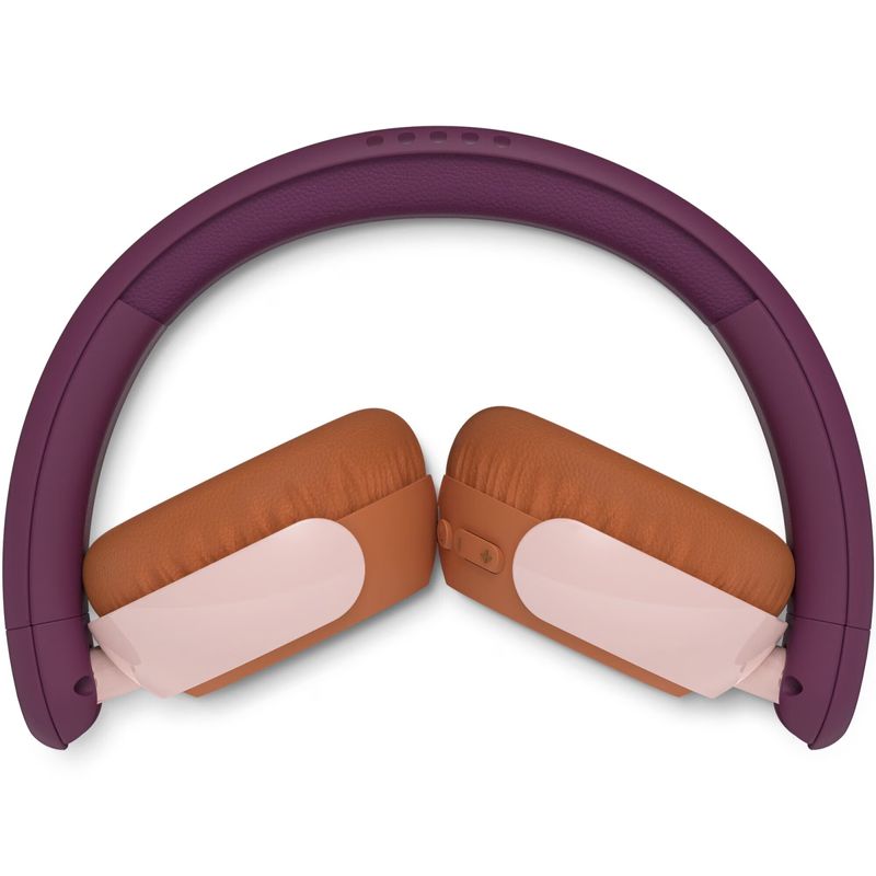 TV, Audio-Video si Foto - Portabile audio - Casti audio - Casti pentru copii On-Ear PHILIPS TAK4200MP/00, Wireless, Bluetooth, Microfon, Lumini LED, Violet - Infinity.ro