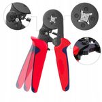 Casa si Gradina - Constructii - Scule de mana si unelte - Clesti si patenti - Set Cleste Sertizare NewEvo, 0.25-10 mm2, 1800 Pini Terminali de Diferite Dimensiuni, Rosu - Infinity.ro