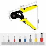 Casa si Gradina - Constructii - Scule de mana si unelte - Clesti si patenti - Set Cleste Sertizare NewEvo, 0.25-10 mm2, 1800 Pini Terminali de Diferite Dimensiuni, Galben - Infinity.ro