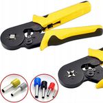 Casa si Gradina - Constructii - Scule de mana si unelte - Clesti si patenti - Set Cleste Sertizare NewEvo, 0.25-10 mm2, 1800 Pini Terminali de Diferite Dimensiuni, Galben - Infinity.ro