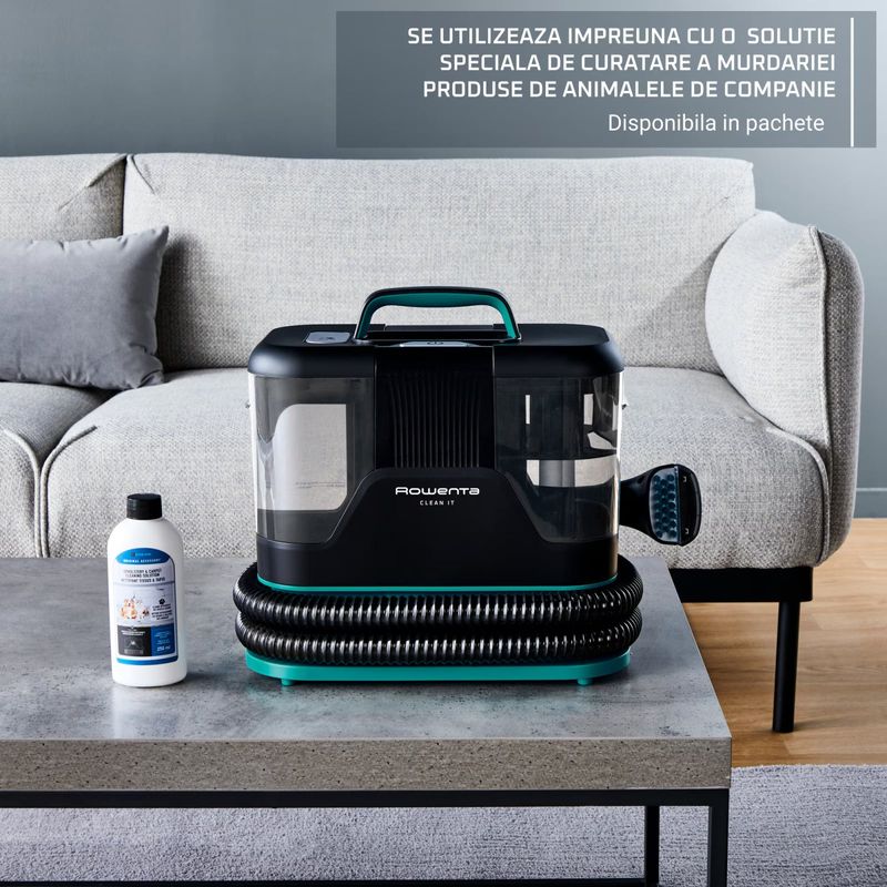 Electronice si Electrocasnice - Ingrijirea locuintei - Aspiratoare - Aspirator cu spalare Rowenta Clean IT IN5020F0, 750W, putere aspirare 13.5kpa, rezervor apa & detergent 2.3L - Infinity.ro
