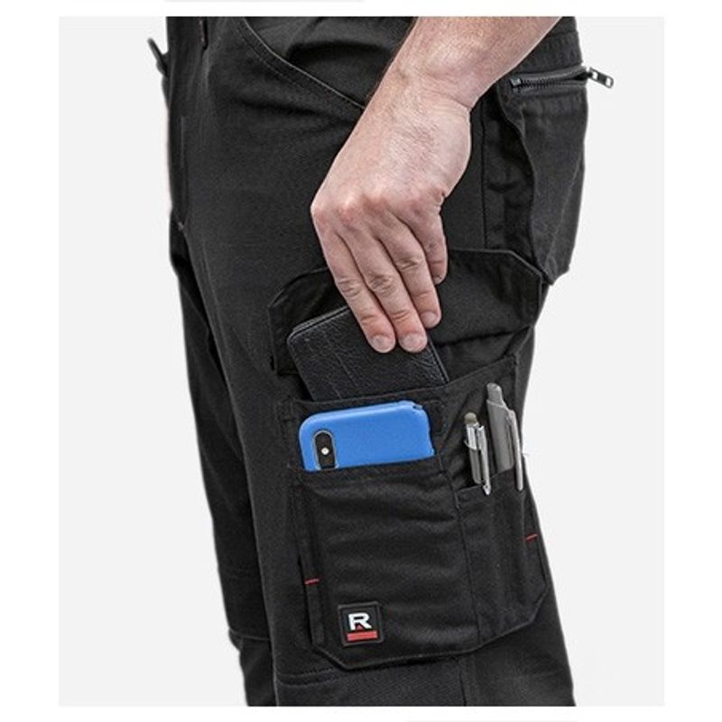 Casa si Gradina - Constructii - Echipamente de lucru - Imbracaminte protectia muncii - Pantaloni de lucru pentru barbati, Vertex W07, Malfini, 66% poliamida, 10 buzunare Negru 46 - Infinity.ro