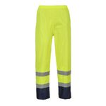 Casa si Gradina - Constructii - Echipamente de lucru - Imbracaminte protectia muncii - Pantaloni de protectie impermeabili Hi-Vis Classic Contrast Portwest-H444 L Albastru si galben - Infinity.ro