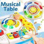 Jucarii, Copii si Bebe - Jucarii si jocuri - Jucarii bebelusi - Jucarii interactive bebelusi - Masuta de activitati interactive pentru copii 18 luni+, cu pian, lumini si sunete - Infinity.ro