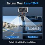 Casa si Gradina - Electrice - Smart Home - Camere de supraveghere - Camera de supraveghere cu panou solar V380 PRO - Conectivitate Wifi - 12MP 4K Ultra HD - Infinity.ro