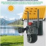 Casa si Gradina - Electrice - Smart Home - Camere de supraveghere - Camera de supraveghere cu panou solar V380 PRO - Conectivitate Wifi - 12MP 4K Ultra HD - Infinity.ro