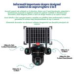 Casa si Gradina - Electrice - Smart Home - Camere de supraveghere - Camera de supraveghere cu panou solar V380 PRO - Conectivitate Wifi - 12MP 4K Ultra HD - Infinity.ro