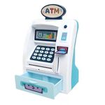 Jucarii, Copii si Bebe - Jucarii si jocuri - Jucarii & jocuri educative - Jucarii interactive - Pusculita tip bancomat cu functii reale si sunete - Retragere si depunere, Albastru - Infinity.ro