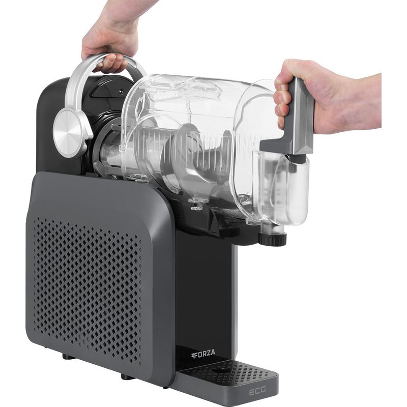 Electronice si Electrocasnice - Electrocasnice bucatarie - Aparate de gatit & desert - Aparate de preparat desert - Masina de inghetata si milkshake ECG Forza 9800, 220 W, 7 programe, 1.8 L, afisaj LCD tactil color, timer pana la 12 ore - Infinity.ro