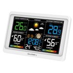 TV, Audio-Video si Foto - Optica, astronomie si metrologie - Meteorologie - Statii meteorologice - Statie meteo interior-exterior GoGEN ME 3350, senzor extern fara fir, LCD color, alb - Infinity.ro