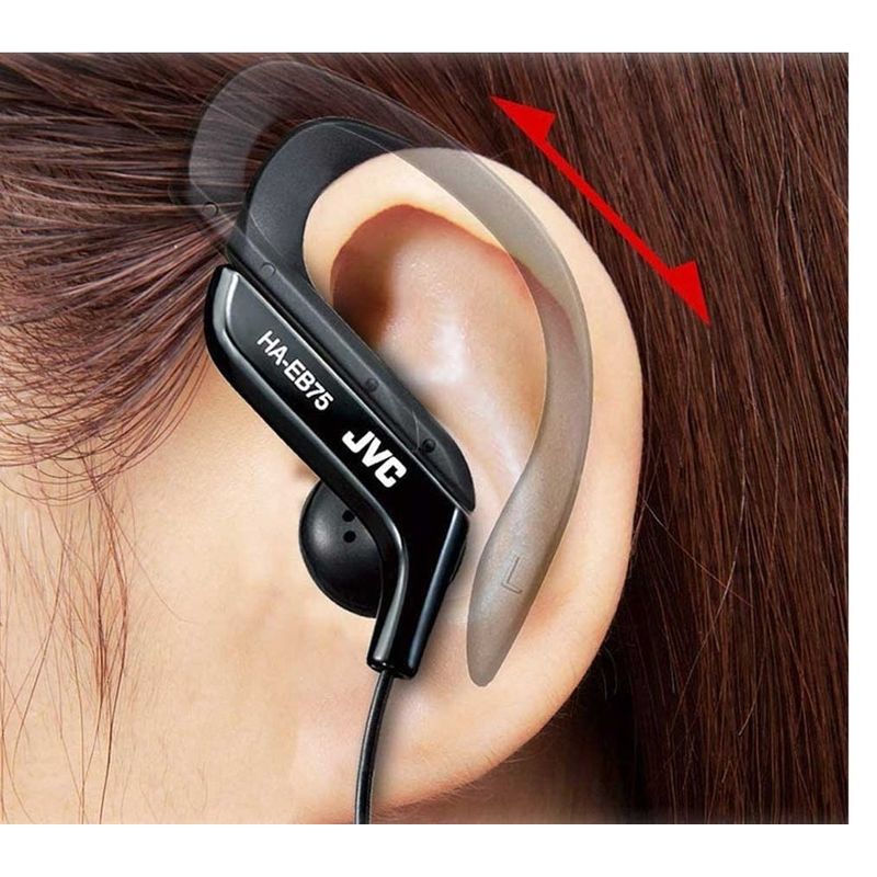 TV, Audio-Video si Foto - Portabile audio - Casti audio - Casti sport JVC HA-EB75, Cu Fir, In-Ear, Confort si Stabilitate la Miscare, Negru - Infinity.ro