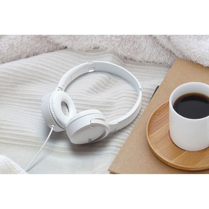 TV, Audio-Video si Foto - Portabile audio - Casti audio - Casti JVC HA-S33UC-W-U, Cu fir, On-Ear, Microfon, USB-C, alb - Infinity.ro