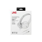 TV, Audio-Video si Foto - Portabile audio - Casti audio - Casti JVC HA-S33UC-W-U, Cu fir, On-Ear, Microfon, USB-C, alb - Infinity.ro