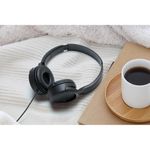 TV, Audio-Video si Foto - Portabile audio - Casti audio - Casti JVC HA-S33UC-B-U, Cu fir, On-Ear, Microfon, USB-C, negru - Infinity.ro