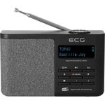 TV, Audio-Video si Foto - Portabile audio - Radio - Radio portabil ECG RD 250 DAB Black, FM/DAB/DAB+, 1.8 W, Bluetooth 5.3, baterie reincarcabila Li-Ion 3.7 V / 1900 mAh, - Infinity.ro