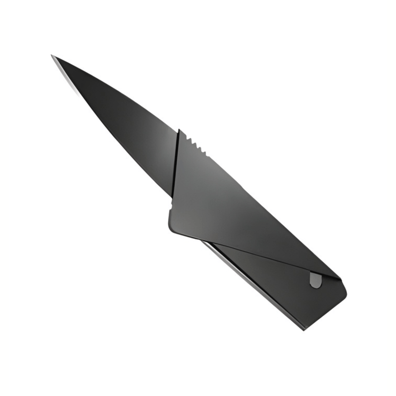 Sport si Outdoor - Camping - Cutite, bricege si accesorii - Cutite si bricege - Cutit Portabil tip card, Ultra Subtire, Transformabil, Lama Inox 65mm, Design Compact pentru Buzunar - Infinity.ro