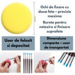 Jucarii, Copii si Bebe - Jucarii si jocuri - Jucarii & jocuri educative - Pasta, lut si nisip modelabil - Set 24 unelte modelare ceramica si lut, set scule sculptura lut, kit complet pentru hobby handmade - Infinity.ro