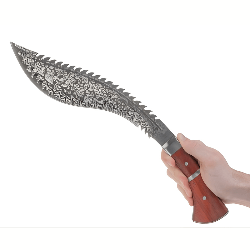 Sport si Outdoor - Camping - Cutite, bricege si accesorii - Cutite si bricege - Maceta Outdoor 47 cm cu Husa, Lama Inox Curbata, Maner Ergonomic Antiderapant - Infinity.ro