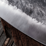 Casa si Gradina - Bucatarie si vesela - Vesela si tacamuri - Cutite si seturi de cutite - Satar Bucatarie Mare 30 cm, Lama Lata Inox 20 cm, Maner Lemn, Cutit pentru Taiat Carne, Oase si Legume - Infinity.ro