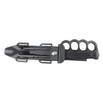 Sport si Outdoor - Camping - Cutite, bricege si accesorii - Cutite si bricege - Cutit camping 33 cm Lama Fixa Otel Inoxidabil, Maner Antiderapant, Teaca Inclusa cu Fluier, Cremene si Busola - Infinity.ro