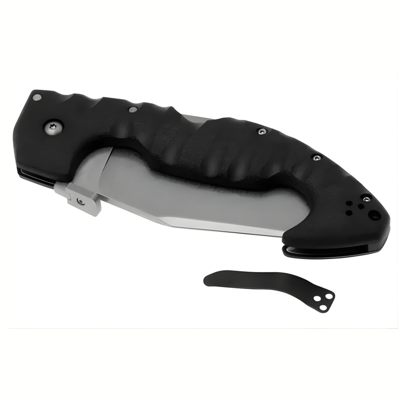 Sport si Outdoor - Camping - Cutite, bricege si accesorii - Cutite si bricege - Cutit pliabil 26.5 cm cu lama inox, maner metal si plastic, clip curea, ideal camping si drumetii - Infinity.ro