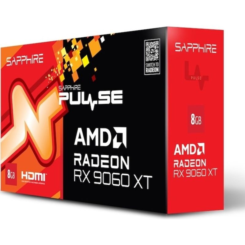PC, gaming si accesorii - Componente PC - Componente - Placi video - Placa video, Sapphire, Radeon RX 9060 XT Pulse Gaming 8GB GDDR6 128-bit, negru - Infinity.ro