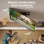 TV, Audio-Video si Foto - Accesorii TV si audio - Suporturi TV - Suport TV de Perete ONKRON M10-B Pivotant 42-120inch Greutate Maxima 100Kg Negru - Infinity.ro