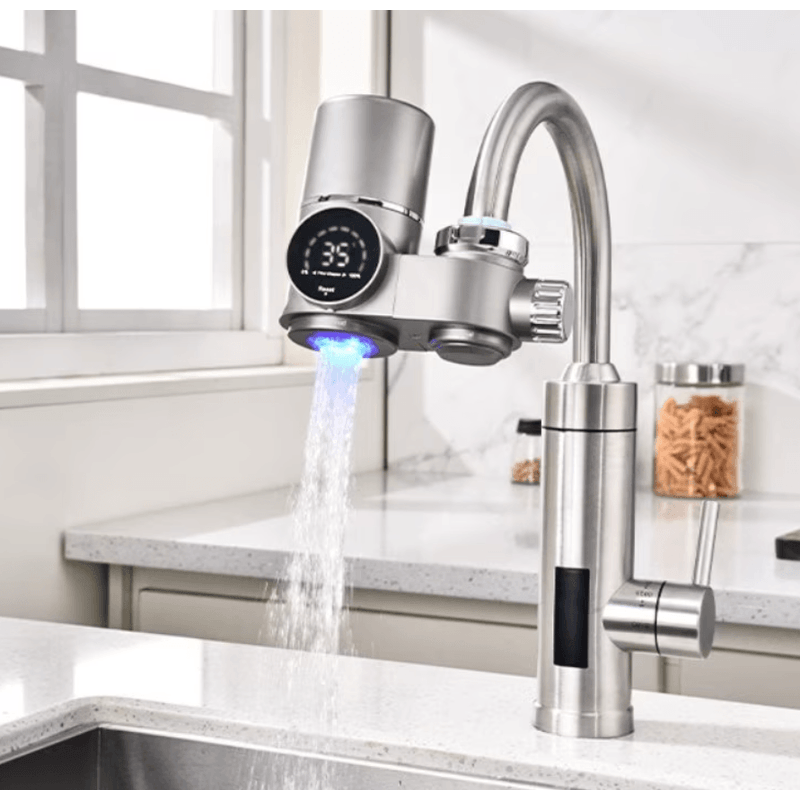 Casa si Gradina - Sanitare - Instalatii hidro - Sisteme filtrare instalatii - Filtru de Apa Potabila Pentru Robinet, Lumina UV Instalare pe Baterie, Filtru Cu Membrana Activata Cu Ioni Pozitivi - Infinity.ro