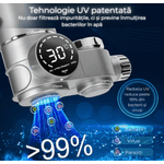 Casa si Gradina - Sanitare - Instalatii hidro - Sisteme filtrare instalatii - Filtru de Apa Potabila Pentru Robinet, Lumina UV Instalare pe Baterie, Filtru Cu Membrana Activata Cu Ioni Pozitivi - Infinity.ro