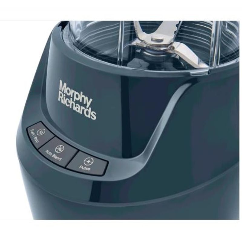 Electronice si Electrocasnice - Electrocasnice bucatarie - Mixere, tocatoare & roboti de bucatarie - Blendere si mini tocatoare - Blender Morphy Richards Compact MUC-BKS2V, 1000 W, Pahar 0.7 l si 0.5 l, Turbo, 3 presetari Albastru - Infinity.ro