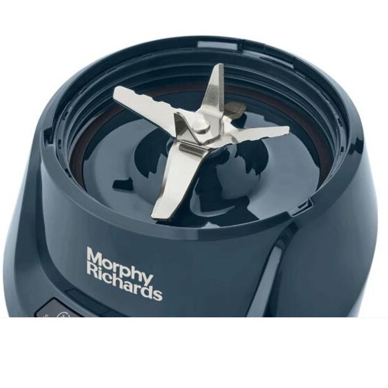 Electronice si Electrocasnice - Electrocasnice bucatarie - Mixere, tocatoare & roboti de bucatarie - Blendere si mini tocatoare - Blender Morphy Richards Compact MUC-BKS2V, 1000 W, Pahar 0.7 l si 0.5 l, Turbo, 3 presetari Albastru - Infinity.ro