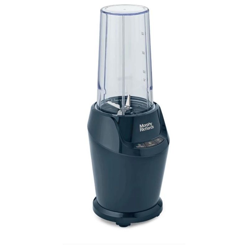 Electronice si Electrocasnice - Electrocasnice bucatarie - Mixere, tocatoare & roboti de bucatarie - Blendere si mini tocatoare - Blender Morphy Richards Compact MUC-BKS2V, 1000 W, Pahar 0.7 l si 0.5 l, Turbo, 3 presetari Albastru - Infinity.ro
