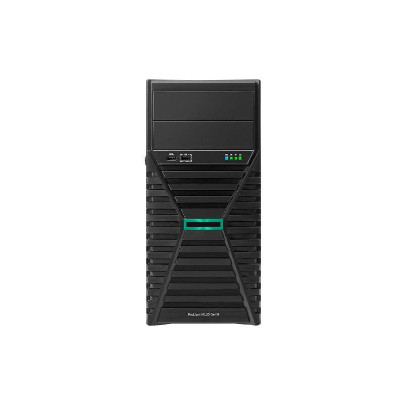 PC, gaming si accesorii - Servere - Sisteme server - Server HPE ProLiant ML30 Gen11, Intel Xeon E-2436, 32 GB DDR5 ECC, 2 x 480 GB SSD, Tower 4U - Infinity.ro