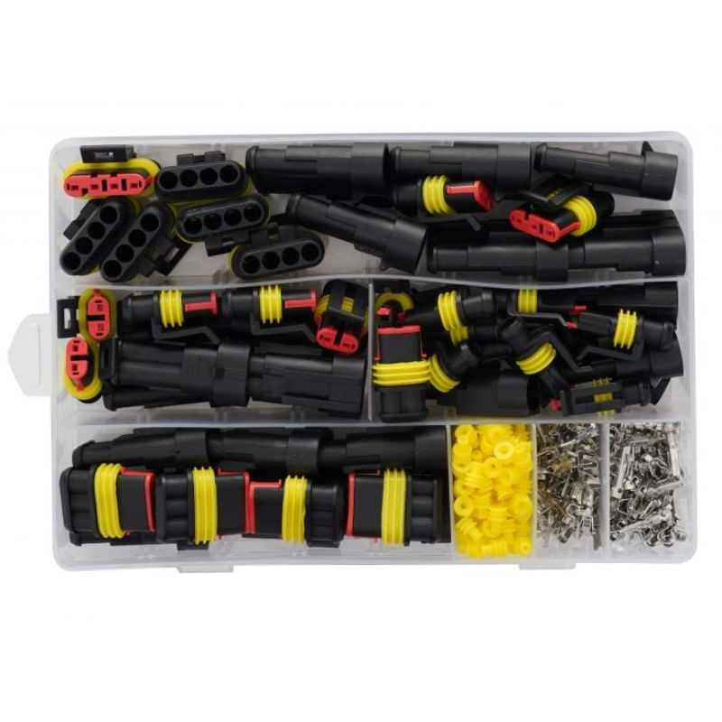 Auto si Moto - Moto - Accesorii moto si consumabile - Set conectori ermetici, 352 buc, KD10480, Kraft&Dele - Infinity.ro