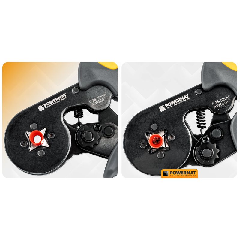 Casa si Gradina - Constructii - Scule de mana si unelte - Clesti si patenti - Set cleste de sertizare cu mansoane, Powermat, 1200 mansoane, PM1408 - Infinity.ro