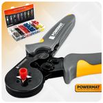 Casa si Gradina - Constructii - Scule de mana si unelte - Clesti si patenti - Set cleste de sertizare cu mansoane, Powermat, 1200 mansoane, PM1408 - Infinity.ro