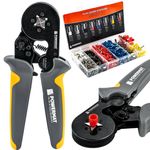 Casa si Gradina - Constructii - Scule de mana si unelte - Clesti si patenti - Set cleste de sertizare cu mansoane, Powermat, 1200 mansoane, PM1408 - Infinity.ro