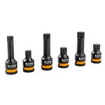 Casa si Gradina - Constructii - Scule de mana si unelte - Chei si truse chei - Set 6 bucati tubulare de impact, Powermat, capete spline 1/2", PM1381 - Infinity.ro