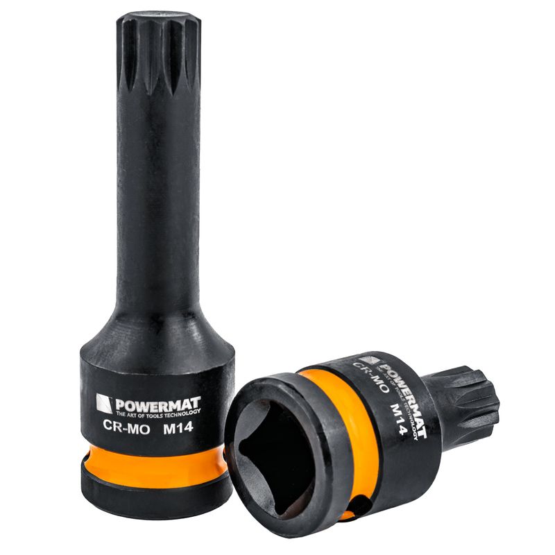 Casa si Gradina - Constructii - Scule de mana si unelte - Chei si truse chei - Set 6 bucati tubulare de impact, Powermat, capete spline 1/2", PM1381 - Infinity.ro