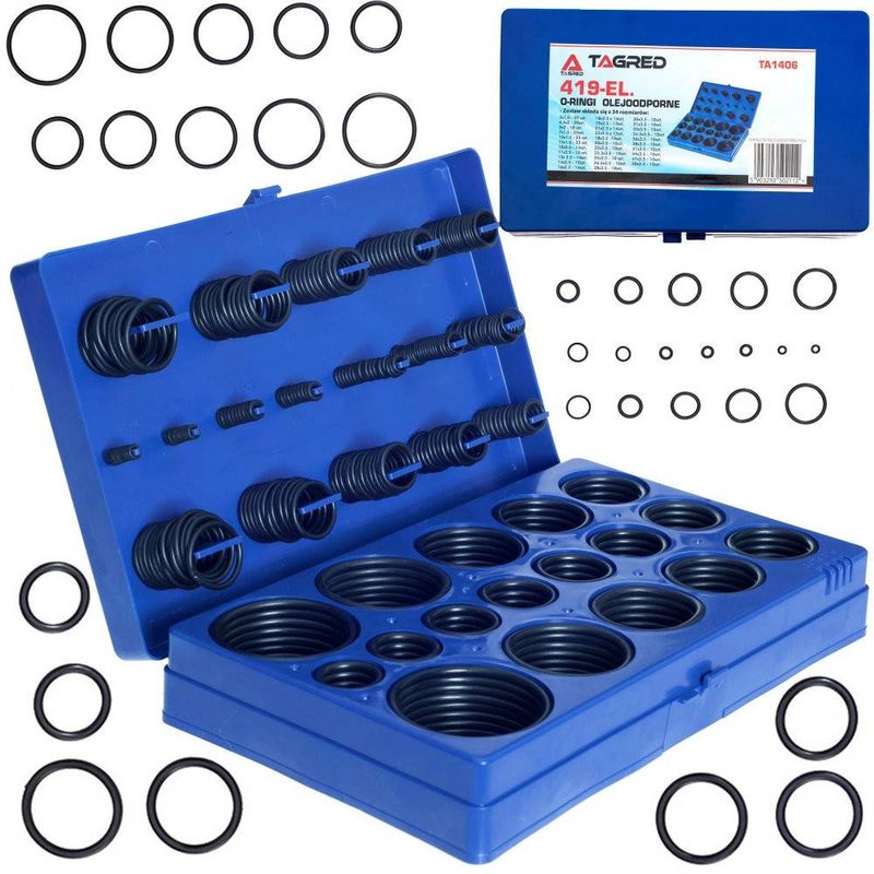 Auto si Moto - Moto - Accesorii moto si consumabile - Set 419 buc de garnituri din cauciuc rezistente la ulei Tagred-TA1406 - Infinity.ro