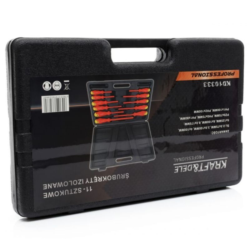 Casa si Gradina - Constructii - Scule de mana si unelte - Surubelnite - Set 11 surubelnite, Kraft&Dele KD10333, izolate - Infinity.ro