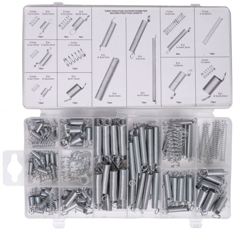 Auto si Moto - Moto - Accesorii moto si consumabile - Set 200 arcuri, Kraft&Dele KD10483, otel galvanizat - Infinity.ro