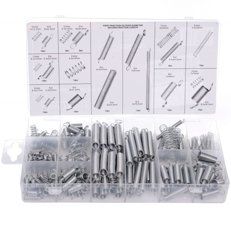 Auto si Moto - Moto - Accesorii moto si consumabile - Set 200 arcuri, Kraft&Dele KD10483, otel galvanizat - Infinity.ro