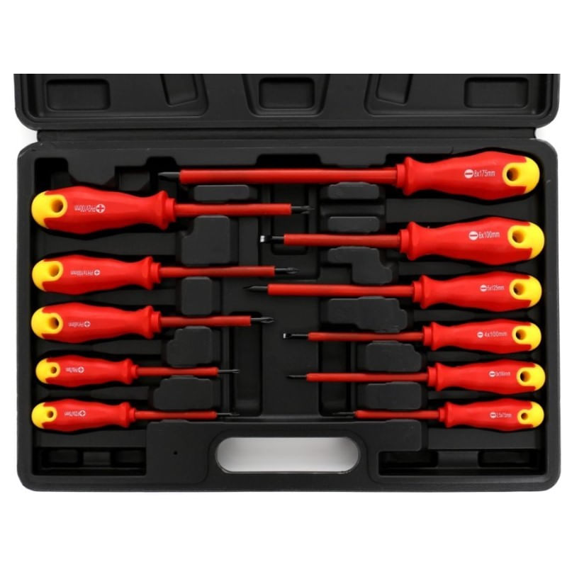 Casa si Gradina - Constructii - Scule de mana si unelte - Surubelnite - Set surubelnite electrician, Tagred, 1000 V, 12 piese - Infinity.ro