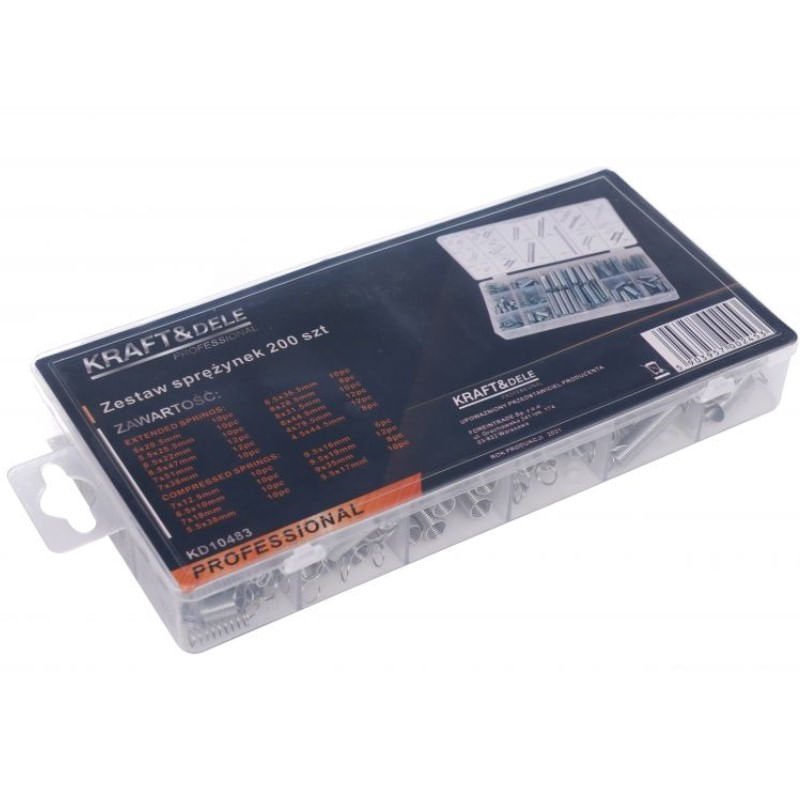 Auto si Moto - Moto - Accesorii moto si consumabile - Set 200 arcuri, Kraft&Dele KD10483, otel galvanizat - Infinity.ro